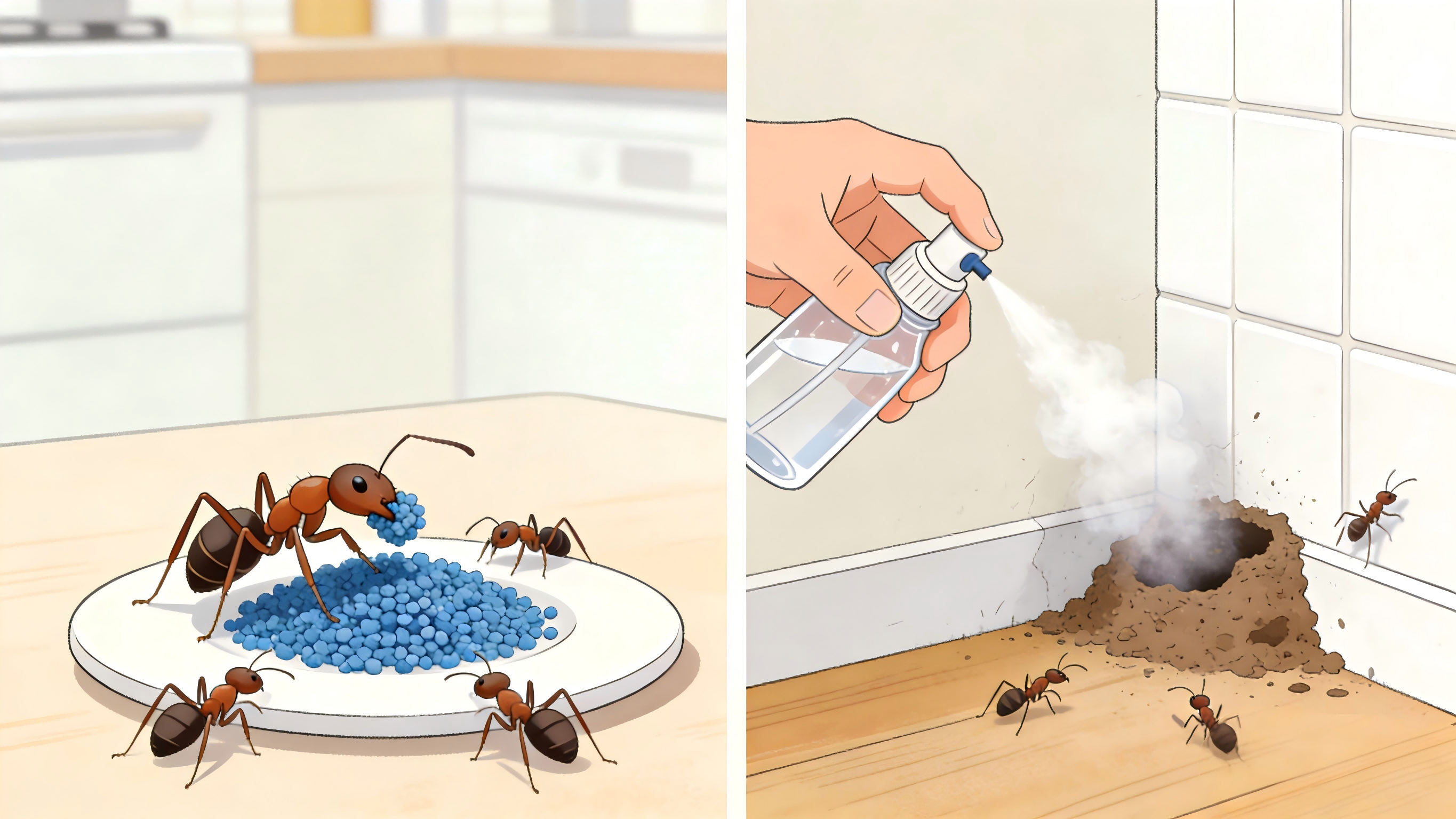 冬季家里有蚂蚁怎么办？用饵剂还是喷剂？