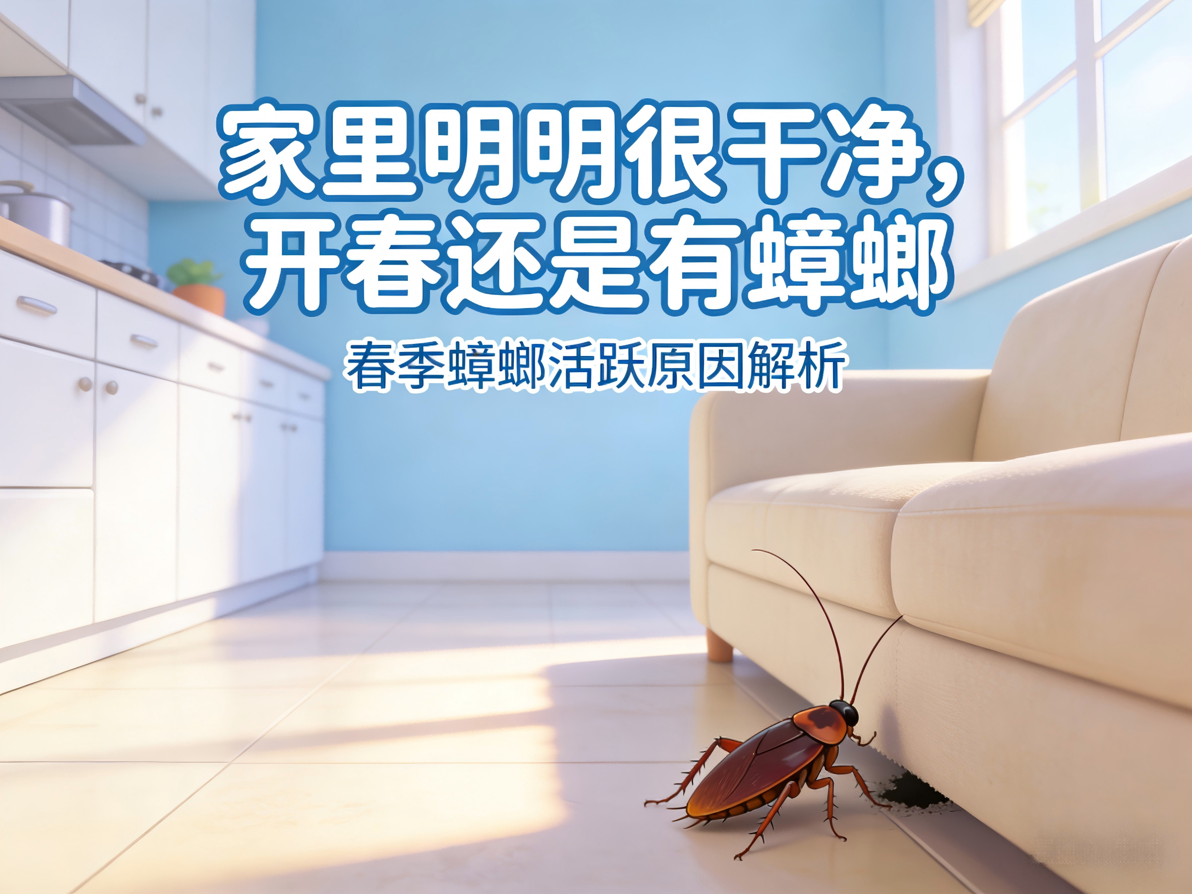 家里收拾的很干净，怎么还有蟑螂呢？